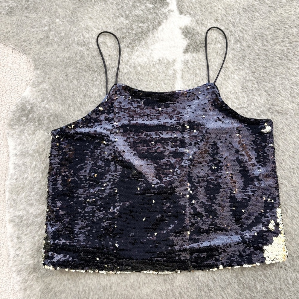 H&M Flip Sequin Cami Tank Top 6 - Picture 2 of 9
